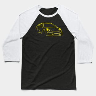 911 car sport racing race yellow Baseball T-Shirt